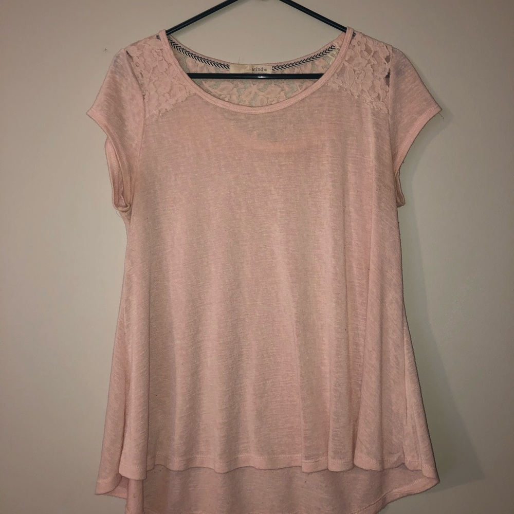 Pink flowy shirt